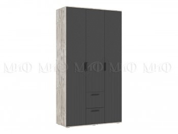 Шкаф 1200 мм Сильвия, дуб юкон/графит (Миф) в Качканаре - kachkanar.mebel-e96.ru