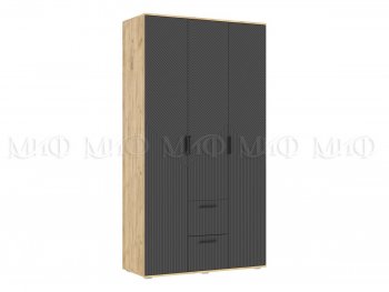 Шкаф 1200 мм Сильвия, крафт/графит (Миф) в Качканаре - kachkanar.mebel-e96.ru