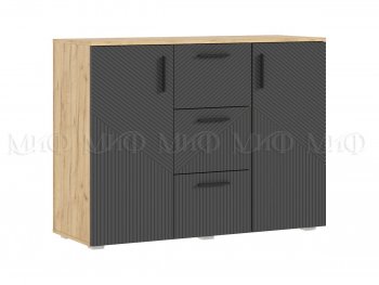 Комод Сильвия, крафт/графит (Миф) в Качканаре - kachkanar.mebel-e96.ru