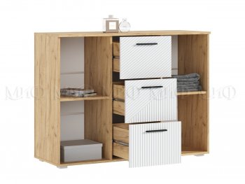 Комод Сильвия, крафт/белый (Миф) в Качканаре - kachkanar.mebel-e96.ru