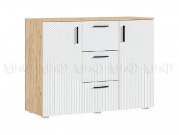 Комод Сильвия, крафт/белый (Миф) в Качканаре - kachkanar.mebel-e96.ru