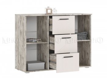 Комод Сильвия, дуб юкон/кашемир (Миф) в Качканаре - kachkanar.mebel-e96.ru