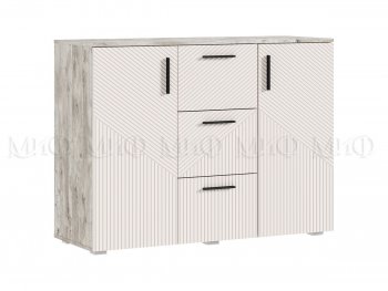 Комод Сильвия, дуб юкон/кашемир (Миф) в Качканаре - kachkanar.mebel-e96.ru
