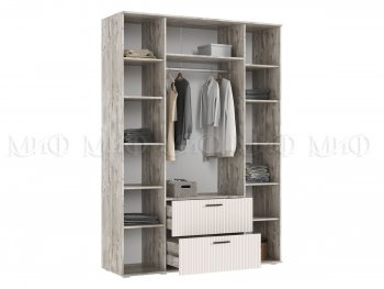 Шкаф 1600 мм Сильвия, дуб юкон/кашемир (Миф) в Качканаре - kachkanar.mebel-e96.ru