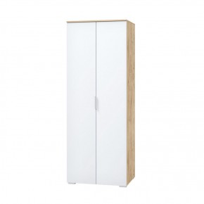 Шкаф для одежды 2х дверный 800 мм Сканди белый (МЛК) в Качканаре - kachkanar.mebel-e96.ru | фото