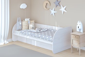 Кровать с подъемным механизмом Сказка, ясень (Зарон) в Качканаре - kachkanar.mebel-e96.ru