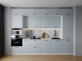 Кухонный гарнитур Смоки 3400 мм МДФ (Санвут) в Качканаре - kachkanar.mebel-e96.ru