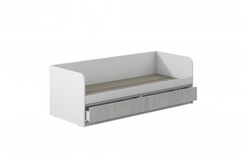 Кровать Соната 900 белый/крафт белый (Зарон) в Качканаре - kachkanar.mebel-e96.ru