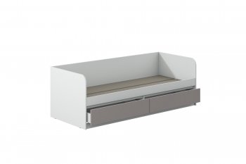 Кровать Соната 900 белый/кашемир(Зарон) в Качканаре - kachkanar.mebel-e96.ru