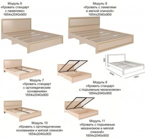 Спальный гарнитур Беатрис модульный (Риннер) в Качканаре - kachkanar.mebel-e96.ru