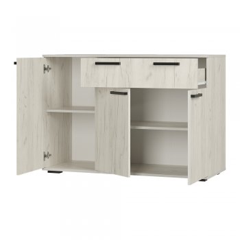 Комод Стандарт 4 NEW крафт белый (БТС) в Качканаре - kachkanar.mebel-e96.ru