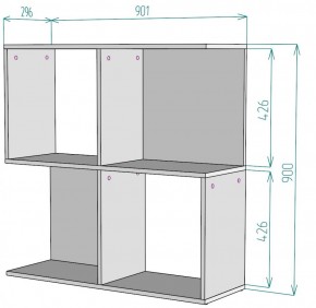 Стеллаж S34 (Белый) в Качканаре - kachkanar.mebel-e96.ru