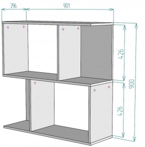 Стеллаж S35 (Белый) в Качканаре - kachkanar.mebel-e96.ru