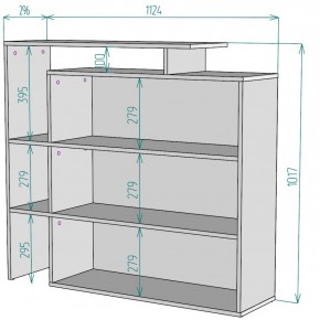 Стеллаж S37 (Белый) в Качканаре - kachkanar.mebel-e96.ru