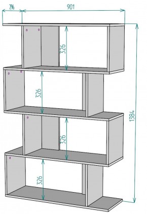 Стеллаж S48 (Белый) в Качканаре - kachkanar.mebel-e96.ru