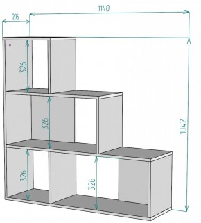 Стеллаж S66 (Белый) в Качканаре - kachkanar.mebel-e96.ru