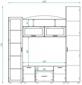 Стенка ТВА-14 в Качканаре - kachkanar.mebel-e96.ru