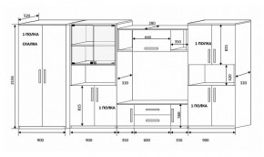 Стенка Вега 4 в Качканаре - kachkanar.mebel-e96.ru