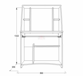 Стол компьютерный СК 3 в Качканаре - kachkanar.mebel-e96.ru