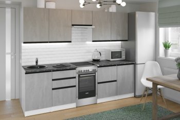Кухонный гарнитур Сюита мега 2500 мм (Герда) в Качканаре - kachkanar.mebel-e96.ru