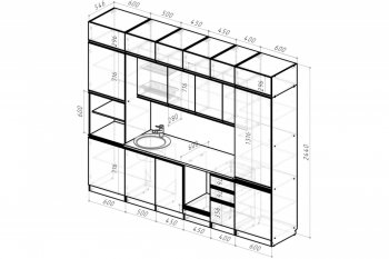 Кухонный гарнитур Сюита люкс 3000 мм (Герда) в Качканаре - kachkanar.mebel-e96.ru