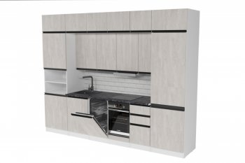 Кухонный гарнитур Сюита люкс 3000 мм (Герда) в Качканаре - kachkanar.mebel-e96.ru