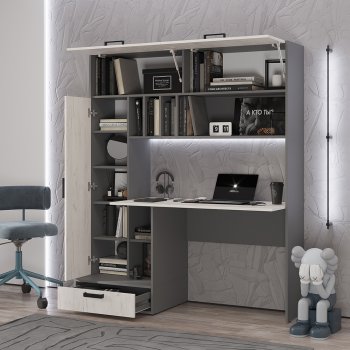 Стол компьютерный Техно графит/крафт  (БТС) в Качканаре - kachkanar.mebel-e96.ru