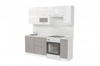 Кухонный гарнитур Терция ультра 2000 мм (Герда) в Качканаре - kachkanar.mebel-e96.ru