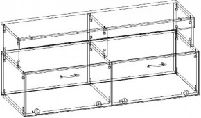 Тумба малая ТМС-1200 (Дуб сонома/Белый глянец) в Качканаре - kachkanar.mebel-e96.ru