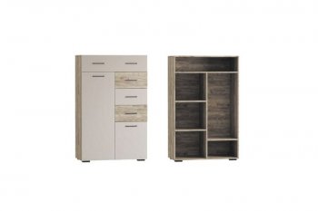 Комод Турин ЛДСП крафт серый/кашемир (ВВР) в Качканаре - kachkanar.mebel-e96.ru