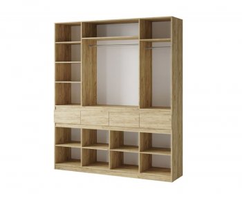 Шкаф 2000 мм Турин ЛДСП крафт серый/кашемир (ВВР) в Качканаре - kachkanar.mebel-e96.ru