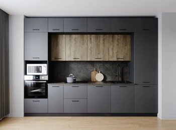 Кухонный гарнитур Умбра 3400 мм МДФ (Санвут) в Качканаре - kachkanar.mebel-e96.ru