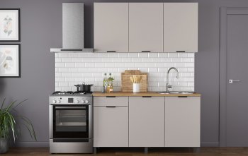 Кухонный гарнитур 1500 мм Венера кашемир ЛДСП (Олмеко) в Качканаре - kachkanar.mebel-e96.ru