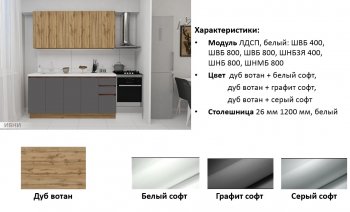 Кухонный гарнитур 2000 мм Венера белый софт (Игни) в Качканаре - kachkanar.mebel-e96.ru