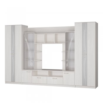 Стенка Венеция ясень белый (БТС) в Качканаре - kachkanar.mebel-e96.ru