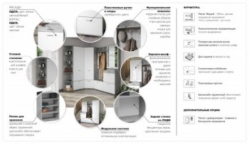 Прихожая Виола Ателье светлое (Имп) в Качканаре - kachkanar.mebel-e96.ru