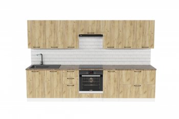 Кухонный гарнитур Янтарь 3000 мм (Герда) в Качканаре - kachkanar.mebel-e96.ru