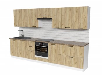 Кухонный гарнитур Янтарь 3000 мм (Герда) в Качканаре - kachkanar.mebel-e96.ru