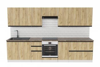 Кухонный гарнитур Янтарь экстра 3000 мм (Герда) в Качканаре - kachkanar.mebel-e96.ru