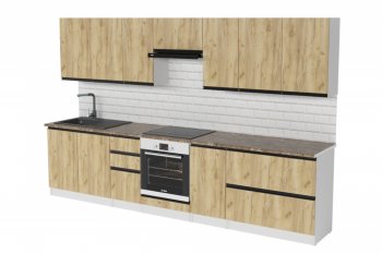Кухонный гарнитур Янтарь экстра 3000 мм (Герда) в Качканаре - kachkanar.mebel-e96.ru