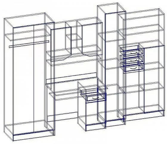 Стенка детская Юниор МДФ (Регион) в Качканаре - kachkanar.mebel-e96.ru